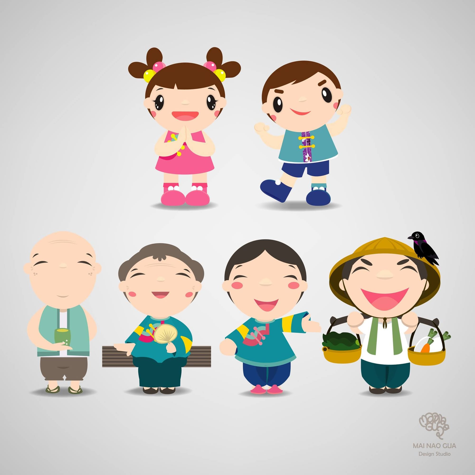 吉祥物設計(以阿桃園哥、北水小酷、捷寶、客家、港務局波塔為例)