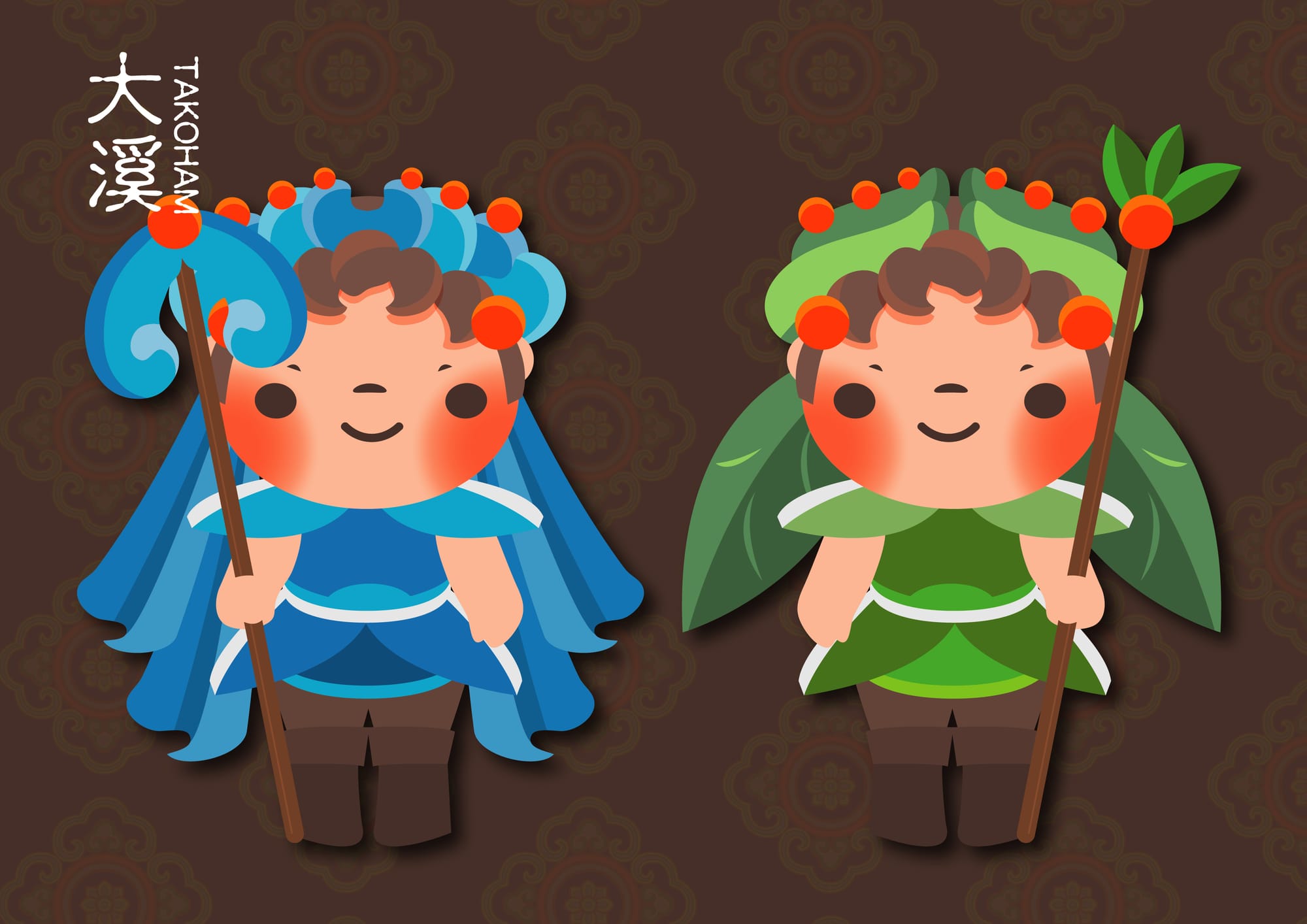 吉祥物設計(以阿桃園哥、北水小酷、捷寶、客家、港務局波塔為例)