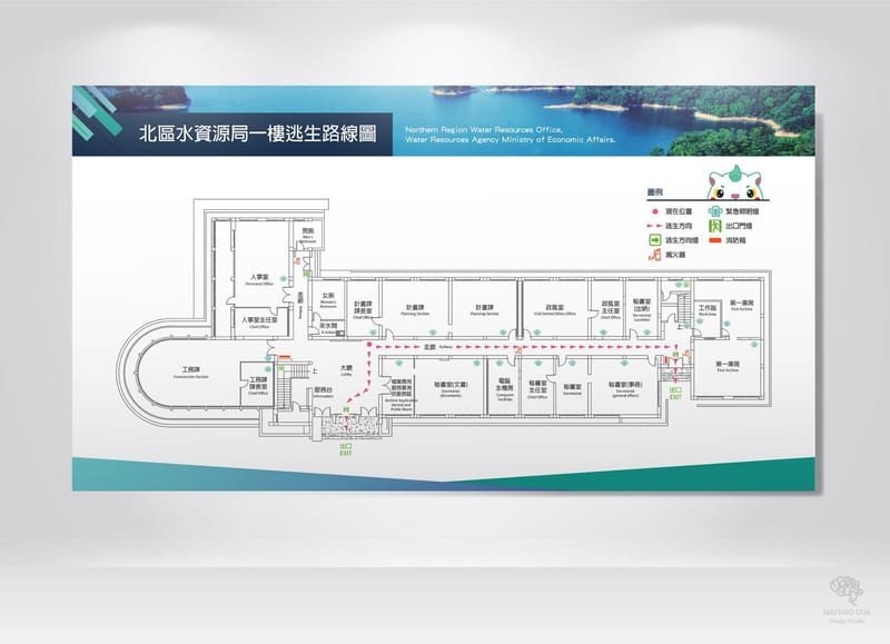 資訊海報(以北水局為例、桃園市建管處為例)