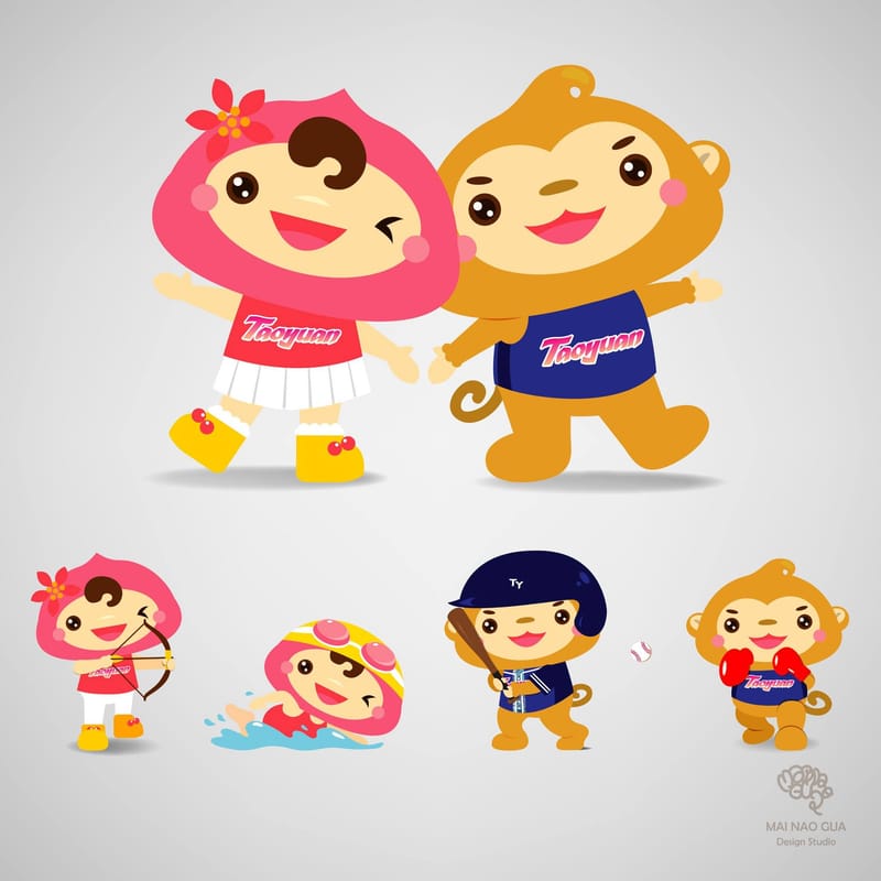 吉祥物設計(以阿桃園哥、北水小酷、捷寶、客家、港務局波塔為例)