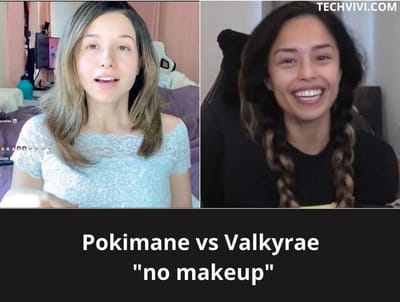 valkyrae no makeup