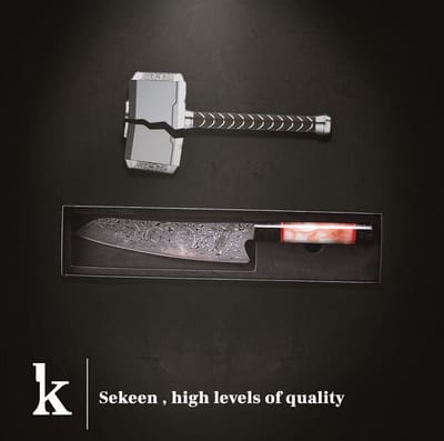 Laser engraved knives