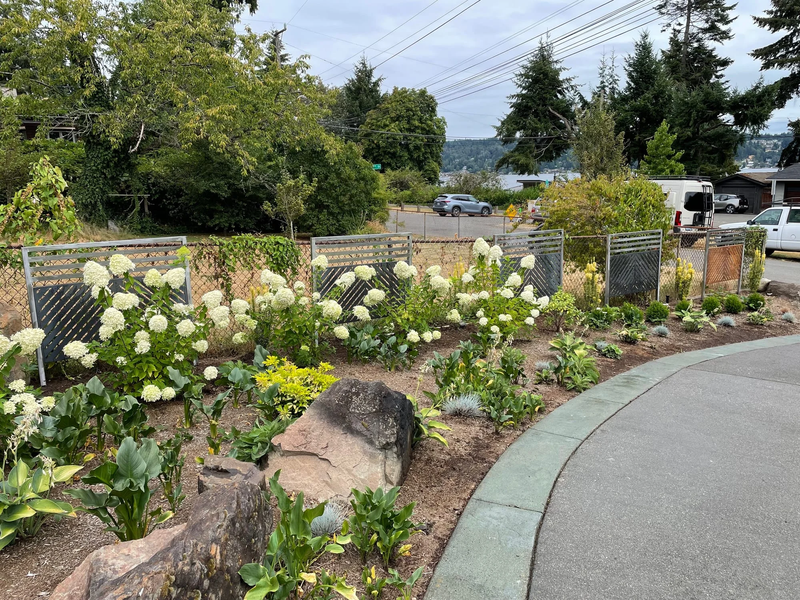 Steel Fence panels and retaining wall 