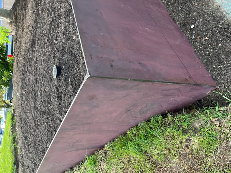 Steel Fence panels and retaining wall 