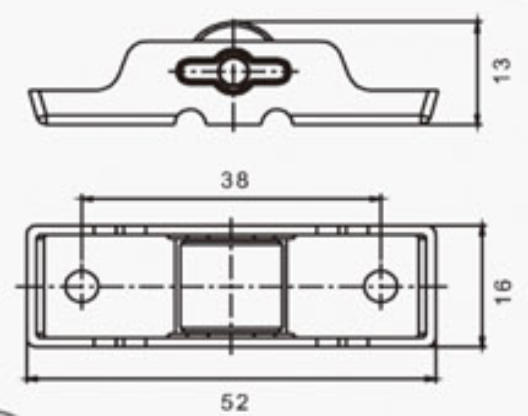 Single wheel flat nylon roller SR 21PVCF