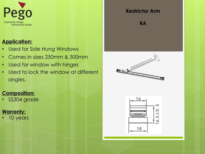Stainless Steel Restrictor RA