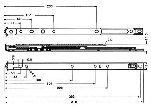 Stainless Steel Friction Stay FS A