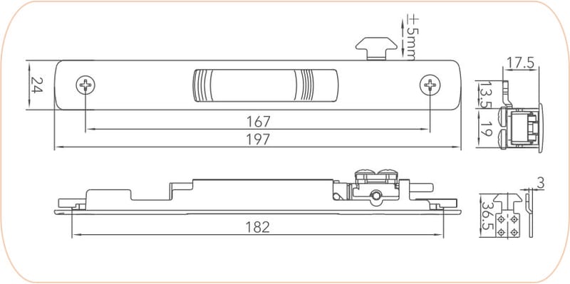 Sliding Touch Lock SL 46