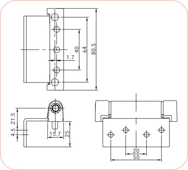 L Hinge BH 14