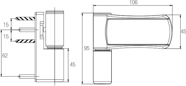 3 D Hinge BH 12(90)