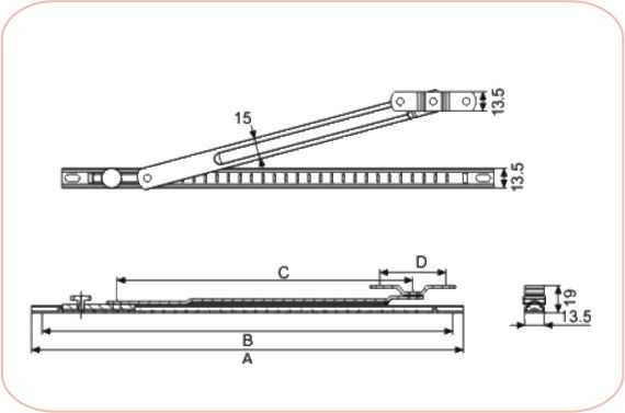 Stainless steel euro groove EUR-RA