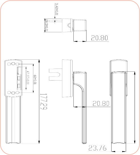 Sliding Short Neck Handle SL 50F