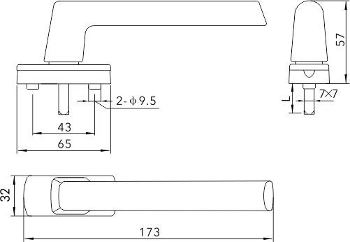 Transmission Handle SL 54