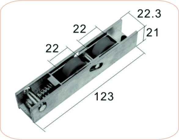 Sliding Double Wheel Adjustable Roller SR 44