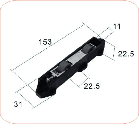Sliding Double Wheel Adjustable Roller SR 42
