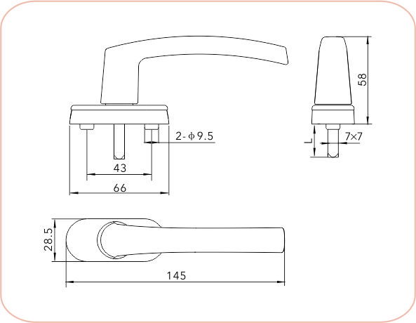 Transmission Handle SL 34M