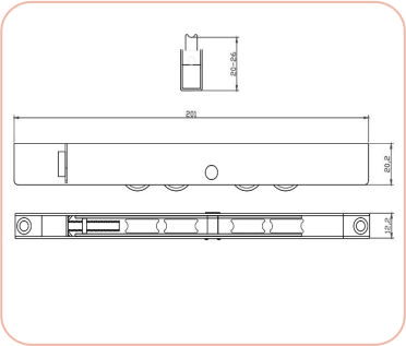 SS Body Four wheel heavy Duty door roller SR 30