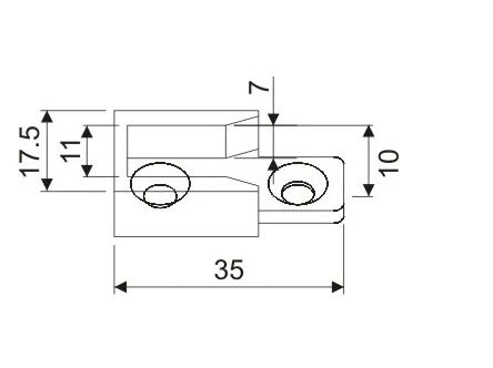 French door & window striker CWK 06