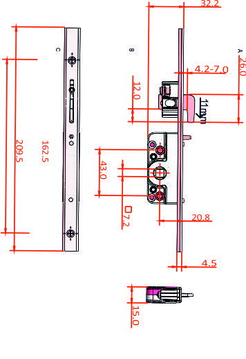  U bend gear box UBGB
