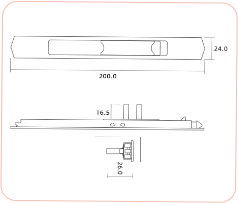 Concealed Door HandleSL 75