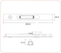 Concealed Door Handle With Child Lock SL 76