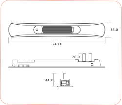 Concealed Big Door Handle SL 77