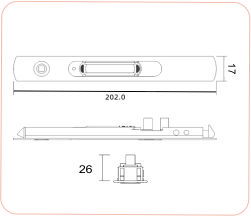 Slim Extendable Door Handle SL 78