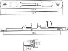 Concealed Door Handle SL 63