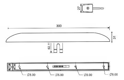 Sliding Multi Point Pull Handle SL 81