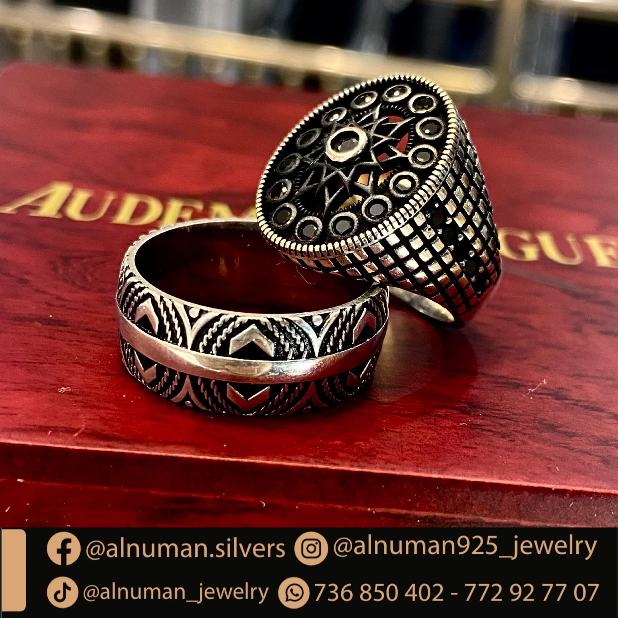 خاتم دبلة فضة رجالي خطوبة زفاف اليمن صنعاء صور
