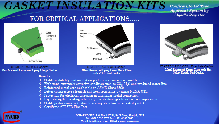 Choose the Best Units Non Asbestos & Spiral Wound Gaskets in UAE and Gasket Insulation Kits Dubai