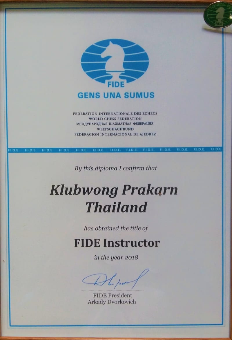 FIDE Instructor Certificate