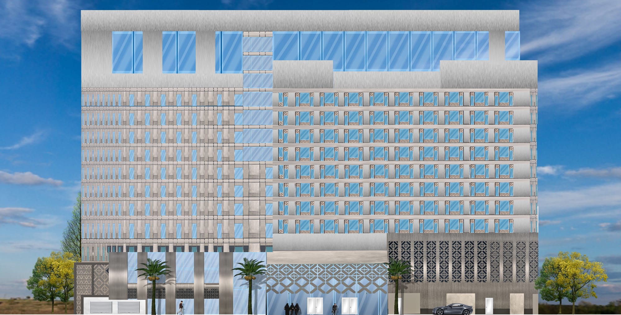 Conceptual commercial facades