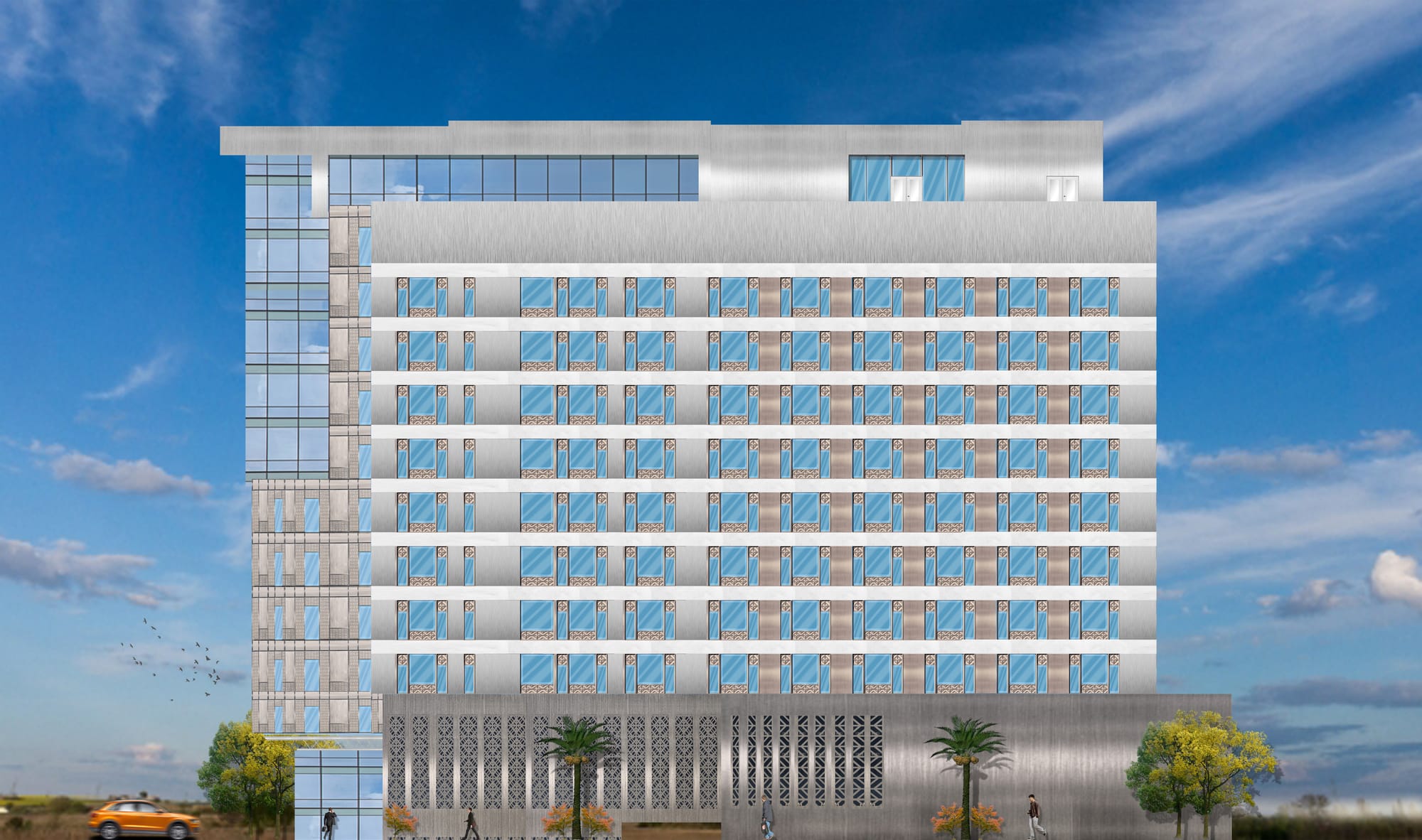 Conceptual commercial facades