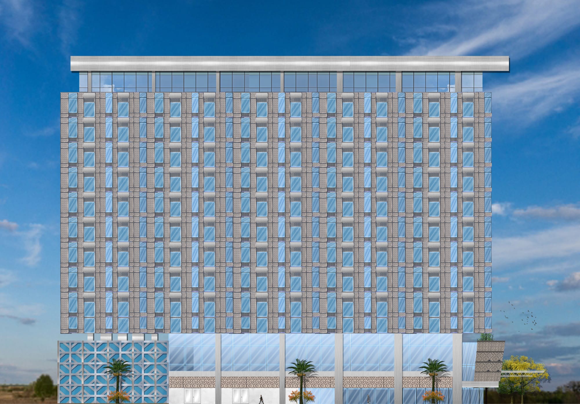 Conceptual commercial facades