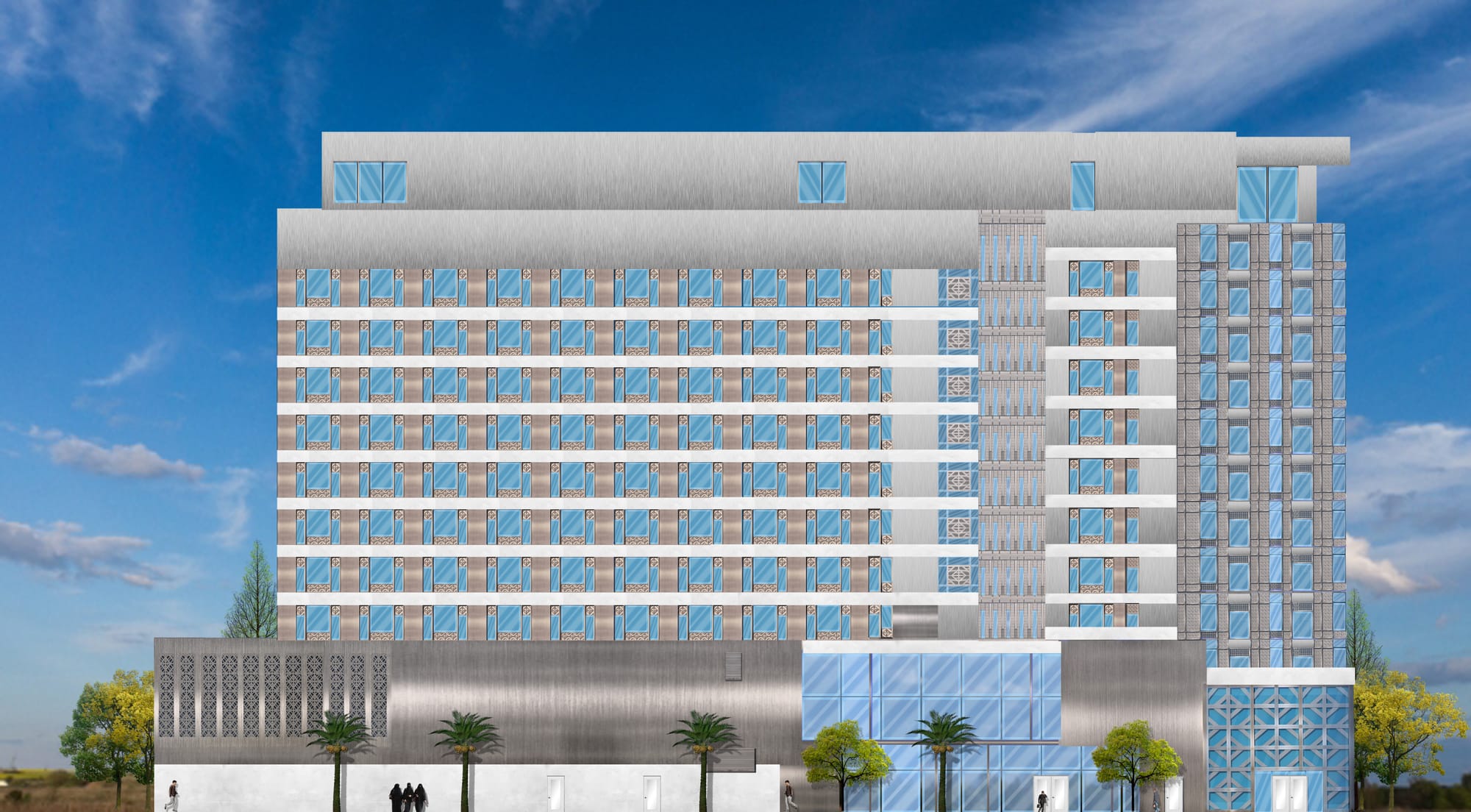 Conceptual commercial facades