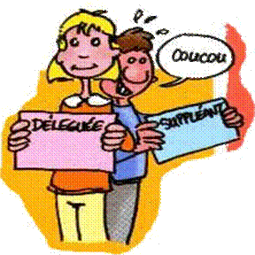 Les délégués des classes Picasso et Van Gogh et Matisse