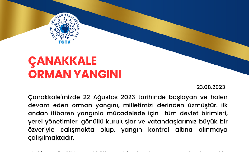 Canakkale Forest Fire