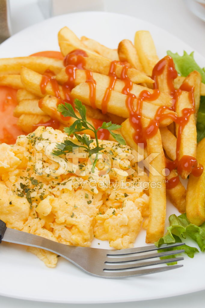 French Fries and Fried Eggs