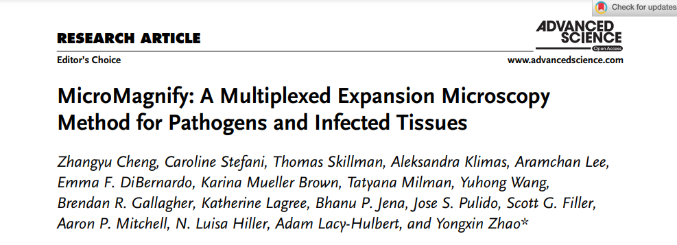 MMI Faculty has Developed “MicroMagnify", a new nanoscale multiplexed imaging method for detection of pathogens.