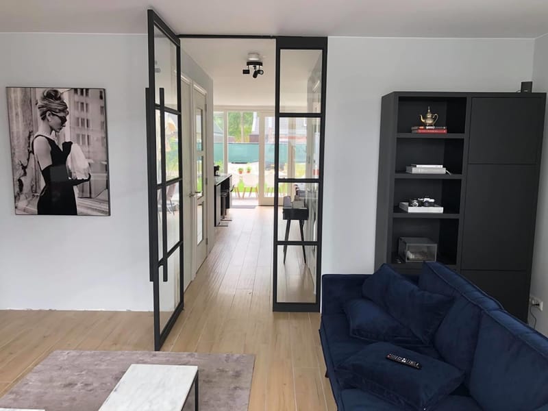 Stalen scharnierdeur