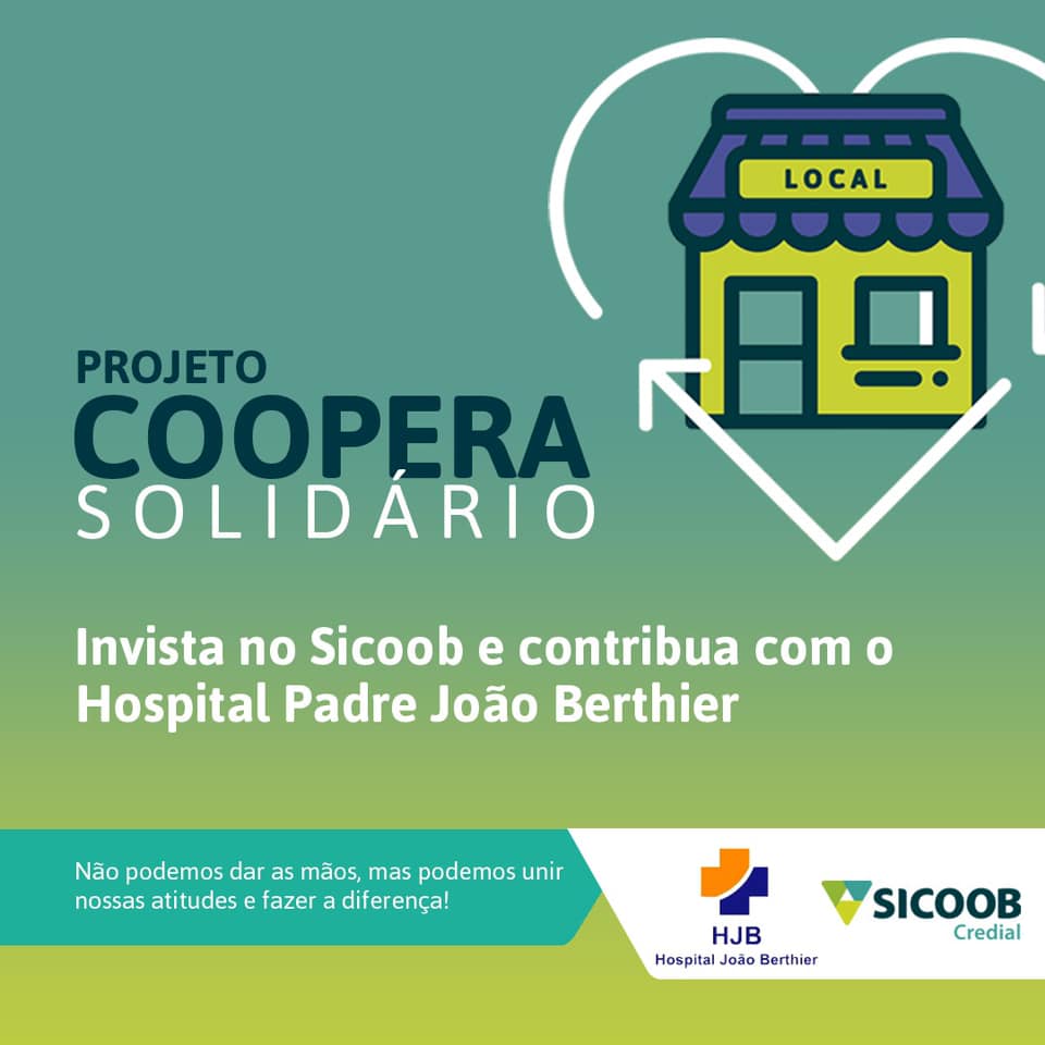 Hospital João Berthier firma parceria com o Sicoob Credial no projeto "Coopera Solidário"