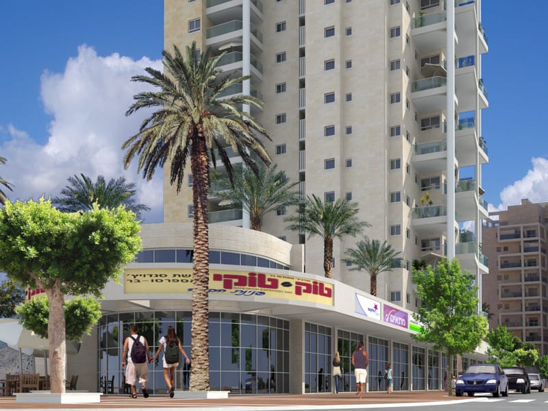 86 יח"ד מעל מרכז מסחרי