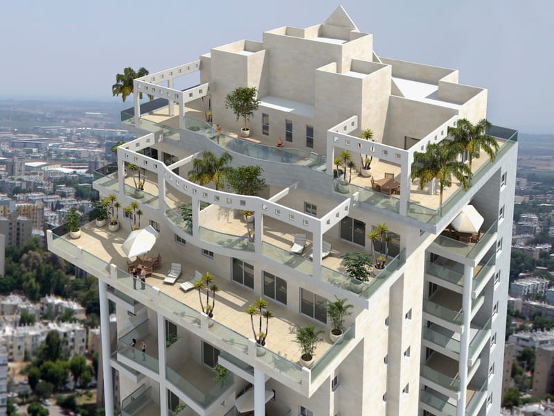 86 יח"ד מעל מרכז מסחרי