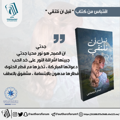 اقتباس من كتاب " قبل أن نلتقي "