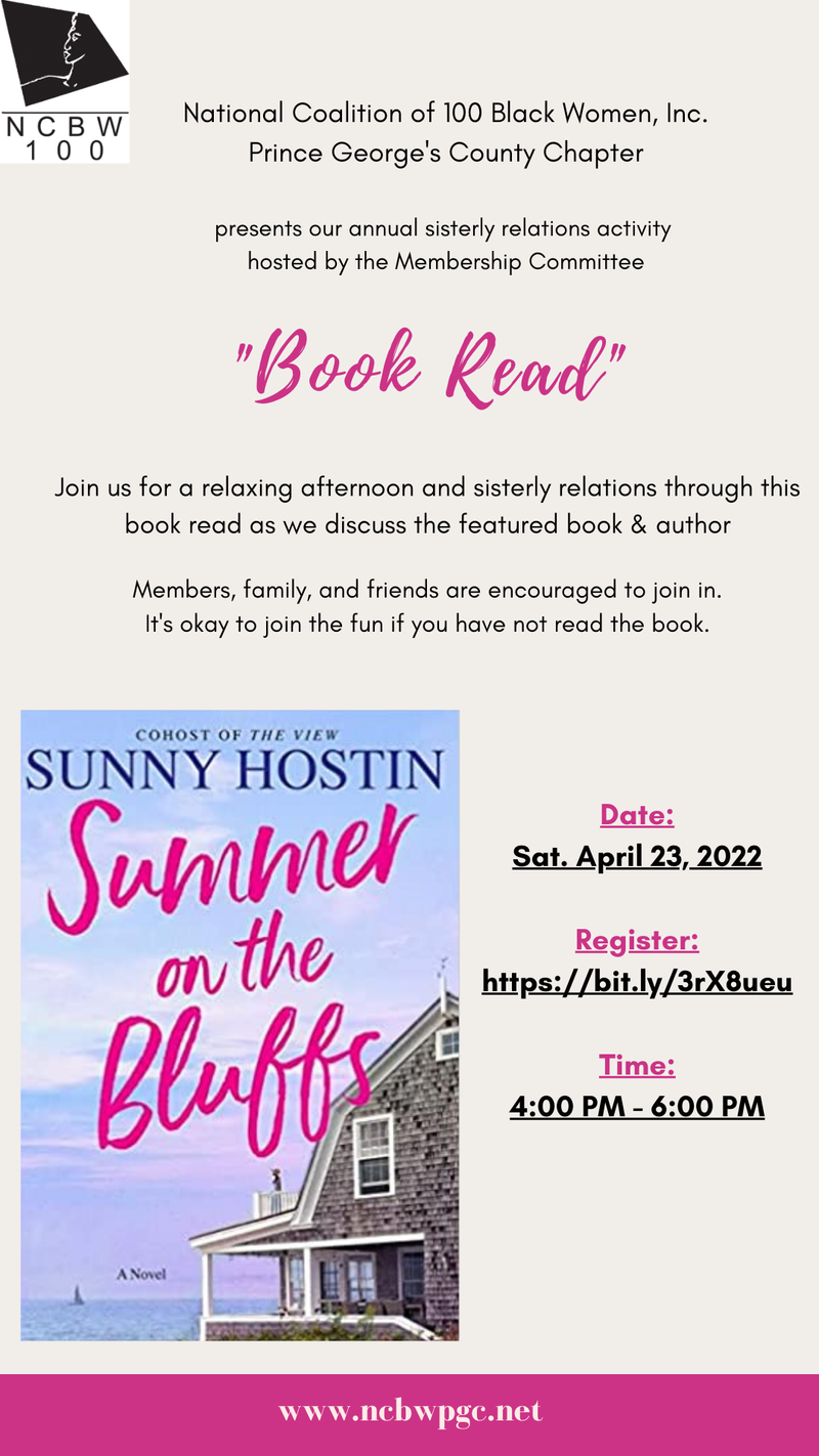 NCBW-PGC Presents "Book Read" 2022