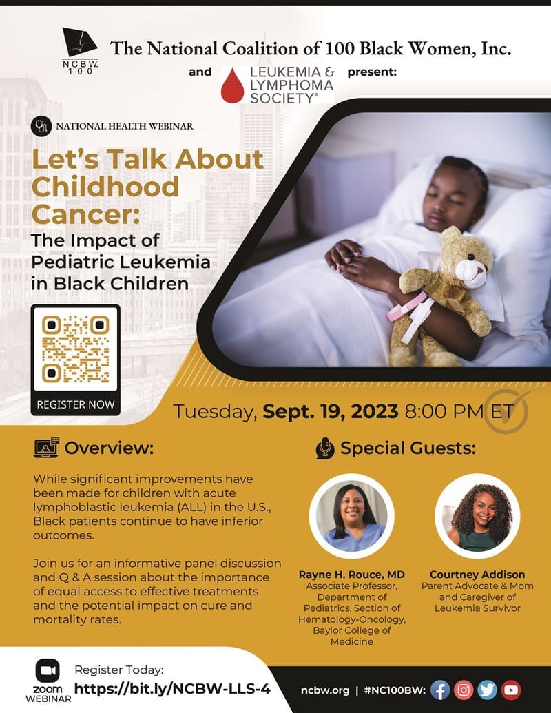 Let's Talk About Childhood Cancer:  The Impact of Leukemia in Black Children