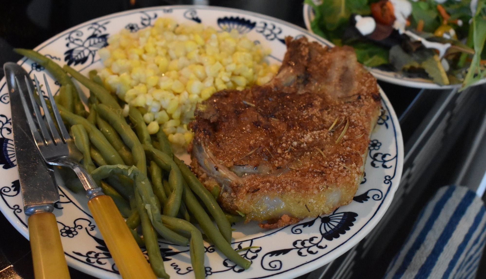 Breaded pork chops