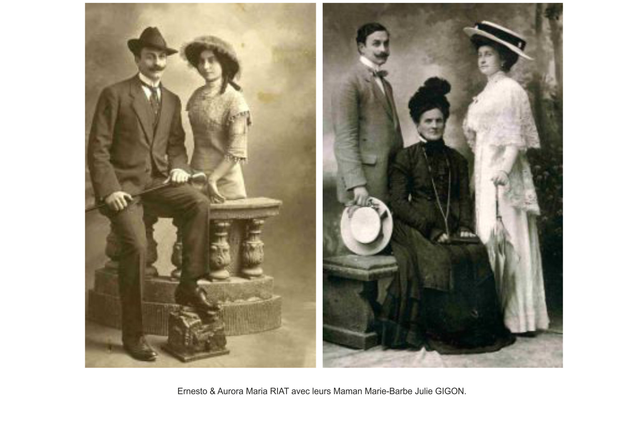 Photos Famille RIAT et GIGON