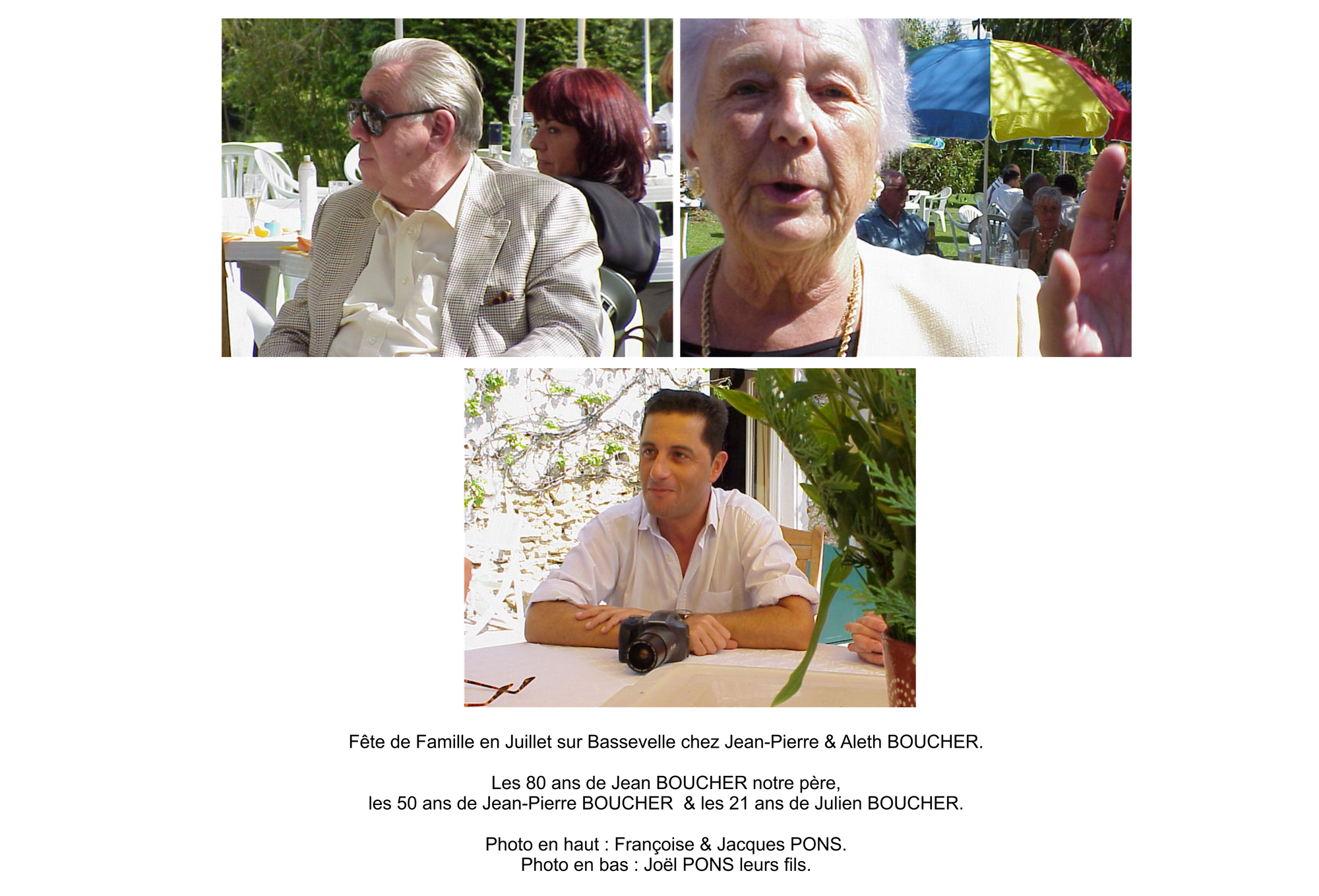 Photos Famille PONS Jacques & Françoise